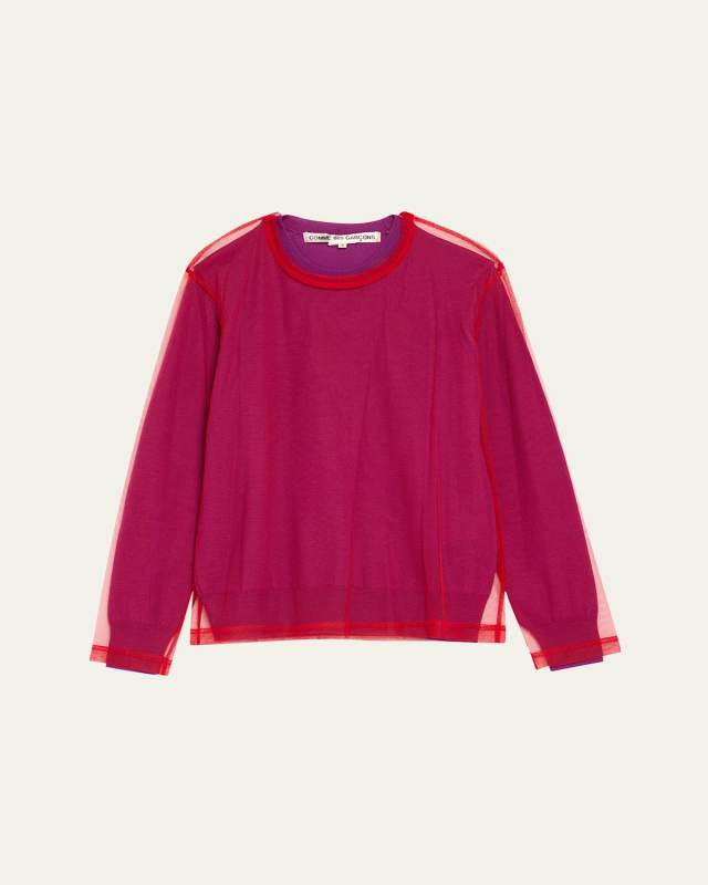 Layered Long-Sleeve Top